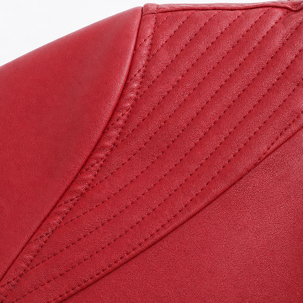 Sillette Cropped Faux Leather Jacket - Women's Moto Jacket