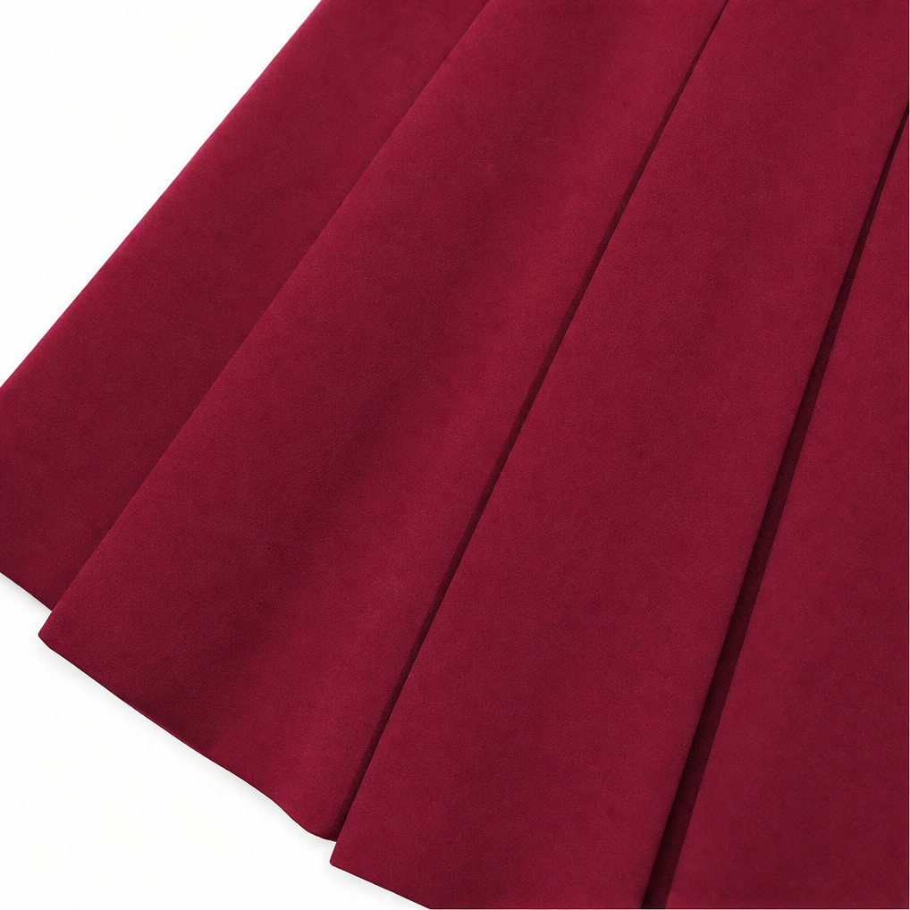 Sashwaist Pleated Skirt - Self Tie Women's Midi Skirt