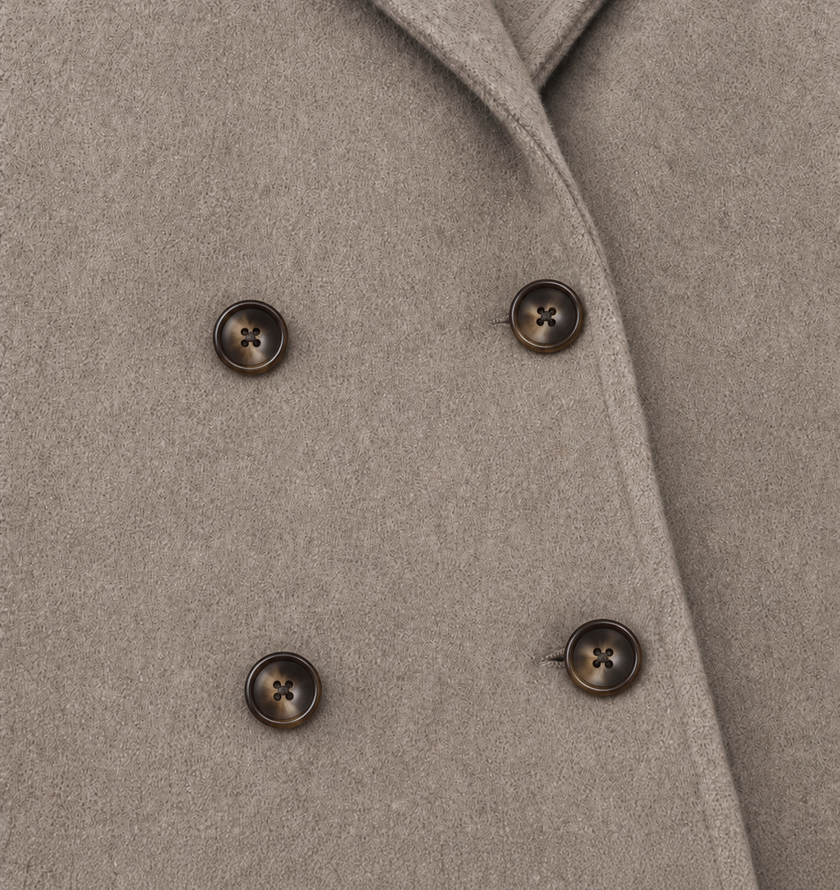 Belted Belle Long Coat - Double-Breasted Women's Coat