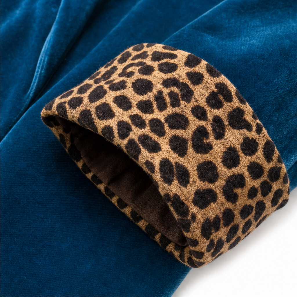 Velmora Leopard-Lined Velvet Coat - Women's Maxi Coat