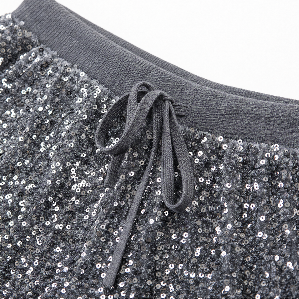 Glimmerelle Sequin Trousers - Wide Leg Women's Party Pants