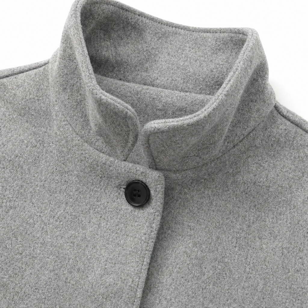 Standelle Stand Collar Coat - Button Front Women's Coat
