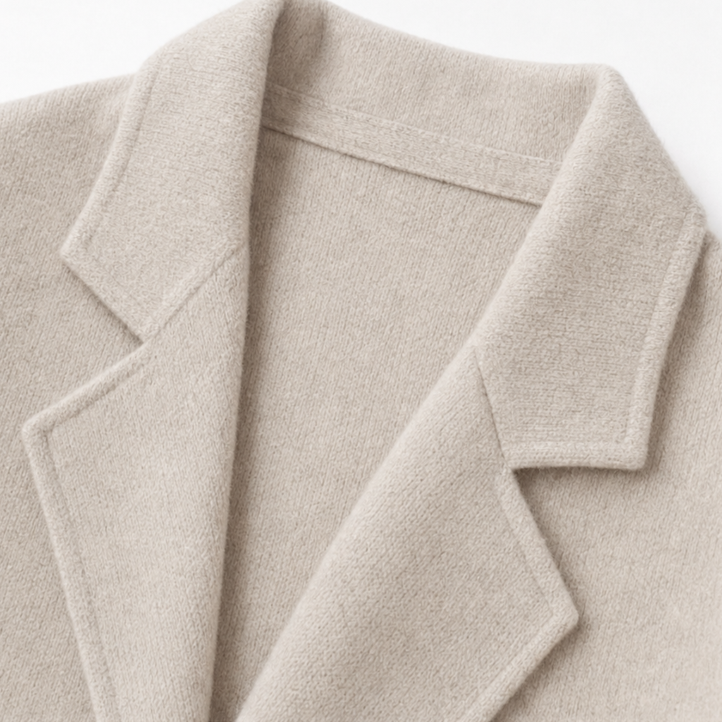 Draperie Longline Open-Front Coat - Women's Wool-Look Coat