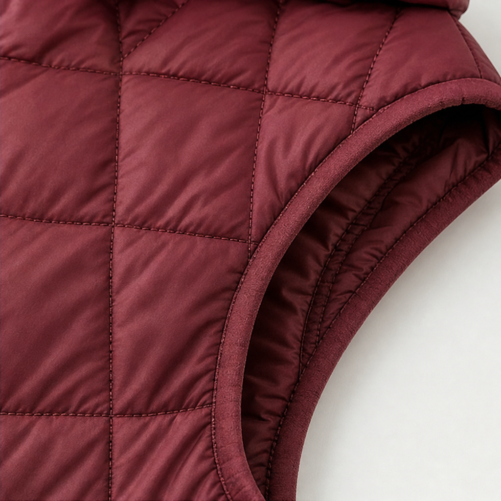 Quilta Quilted Hooded Gilet - Long Sleeveless Women's Vest
