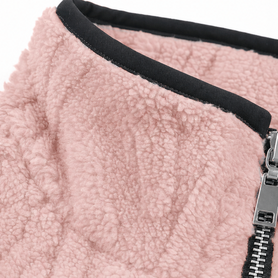 Lunelle - Plush Half-Zip Fleece Pullover with Pocket