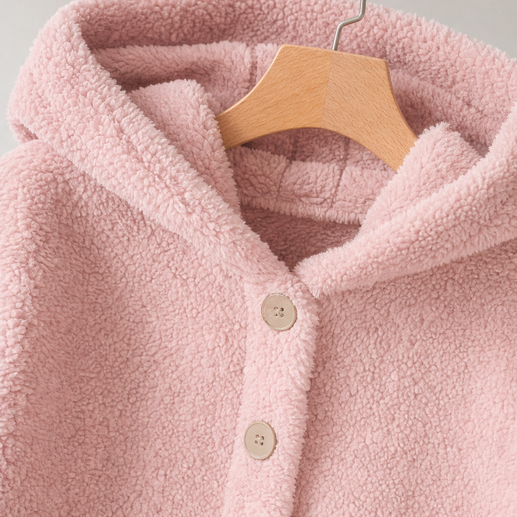 Cozyvale Hooded Winter Jacket - Button Front Women's Coat