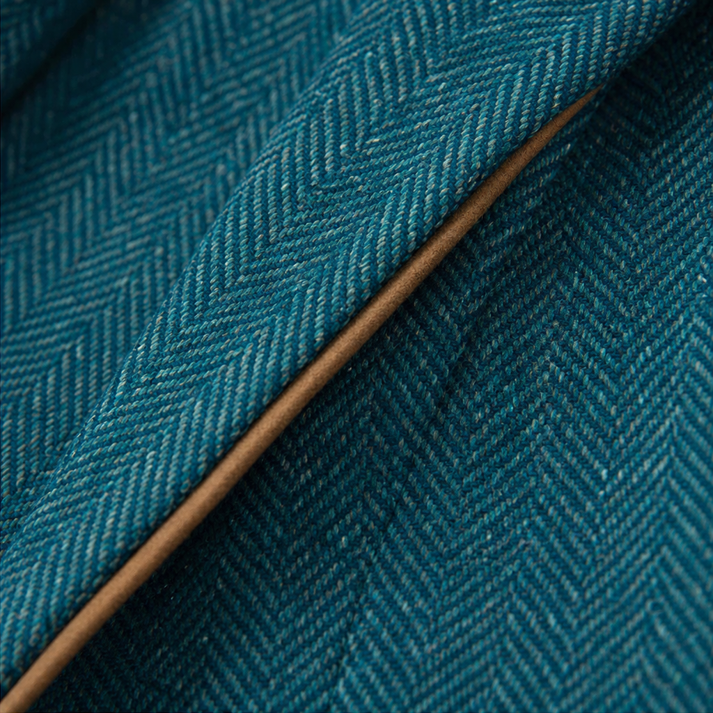 Vaunterie Herringbone Coat - Women's Contrast Piped Coat