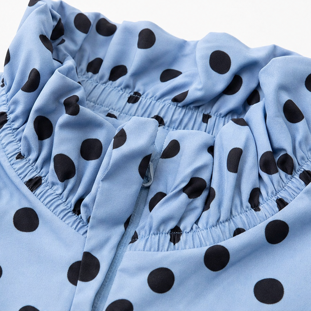 PolkaBelle Lantern Sleeve Jacket - Polka-Dot Women's Jacket