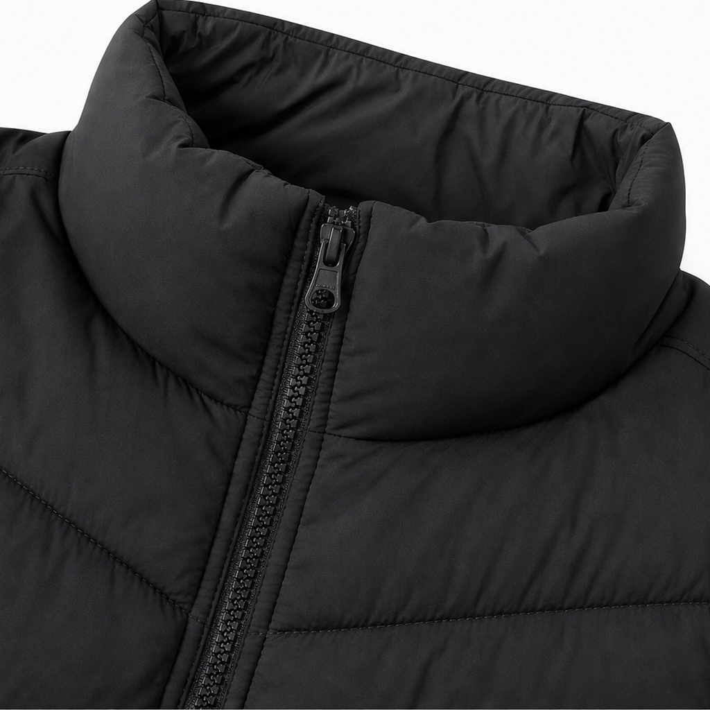 Layerly Quilted Puffer Vest - Women's Stand Collar Gilet
