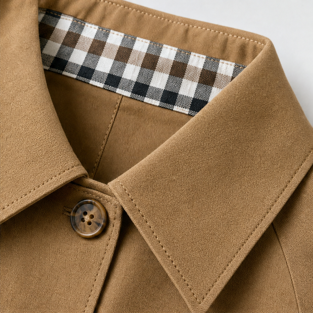 Mayfair Tartan Raglan Coat - Checked Sleeve Women's Coat