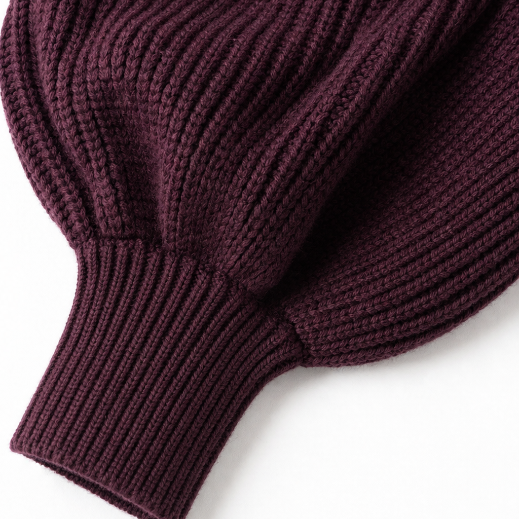 Lantera Lantern Sleeve Cardigan - Zip Up Women's Knit
