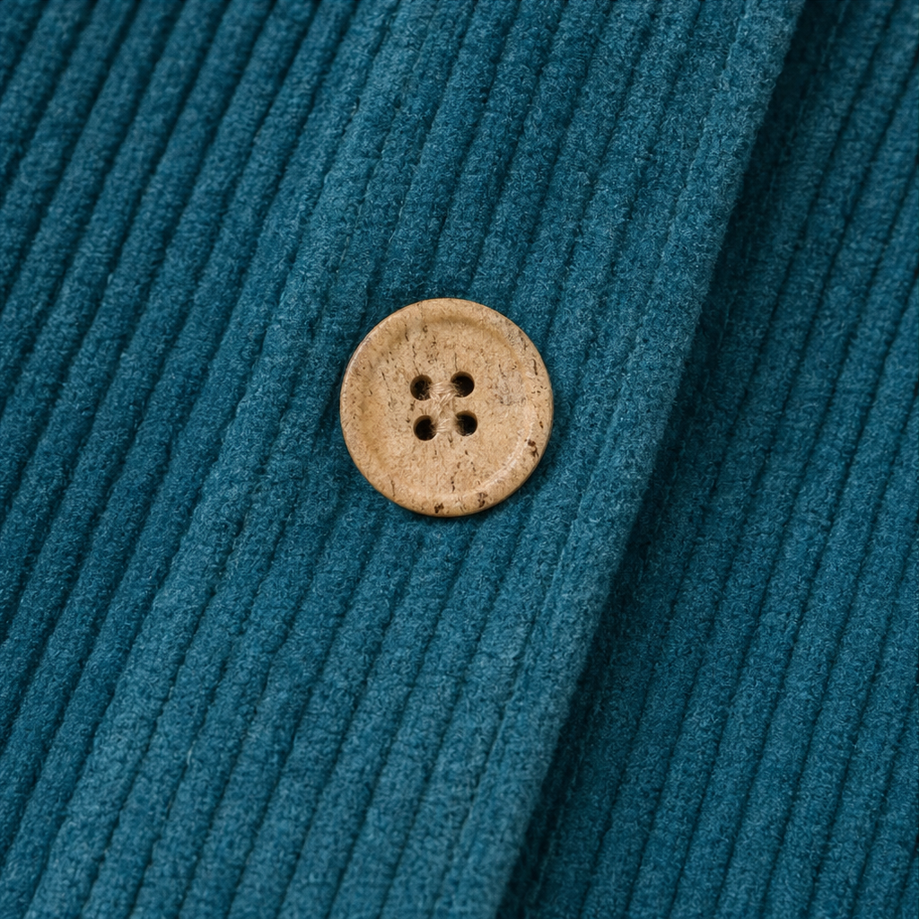 Corfield Corduroy Shacket - Women's Diagonal Button Jacket