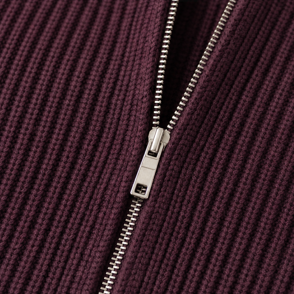 Lantera Lantern Sleeve Cardigan - Zip Up Women's Knit