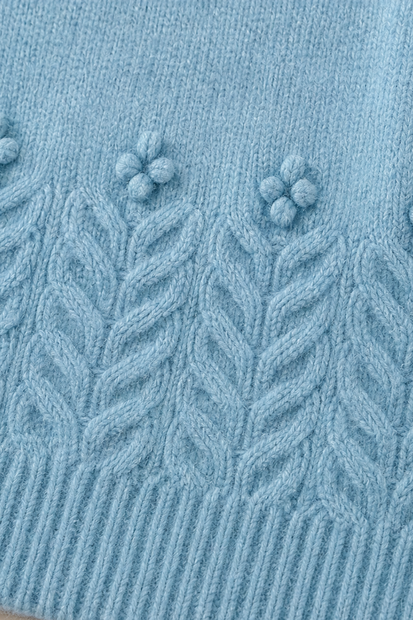 Cablesse Cable Knit Sweater - Women's Crew Neck Jumper