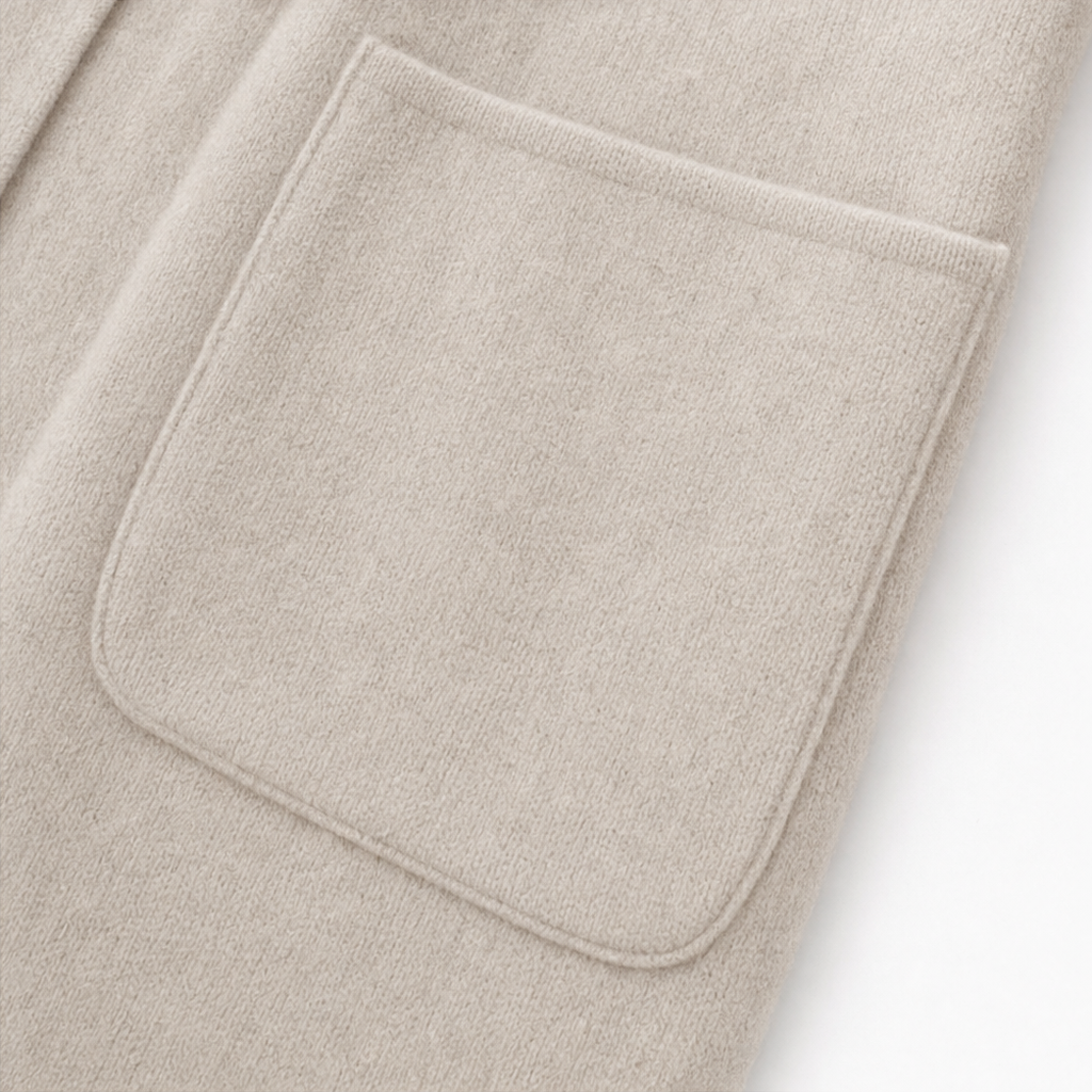Draperie Longline Open-Front Coat - Women's Wool-Look Coat