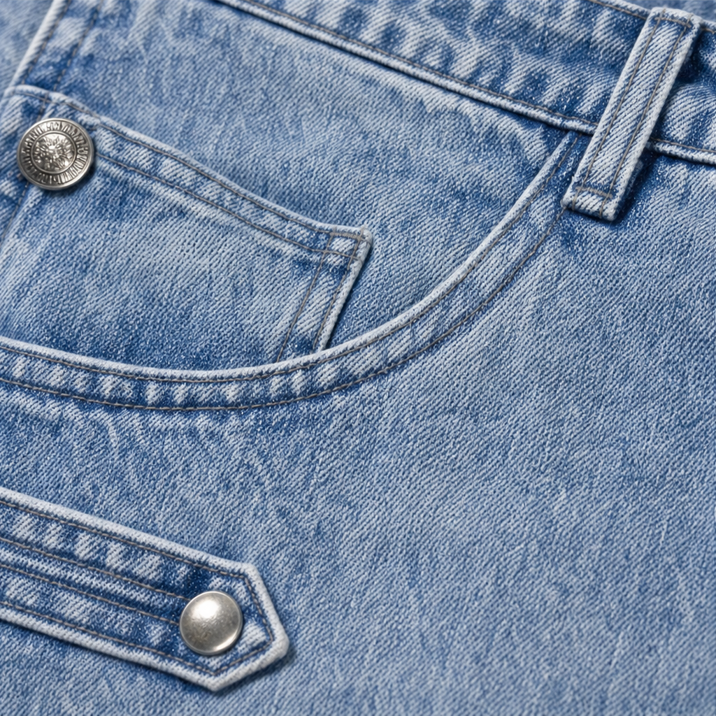 Buckleline Wide Leg Jeans - Side Buckle Women's Jeans