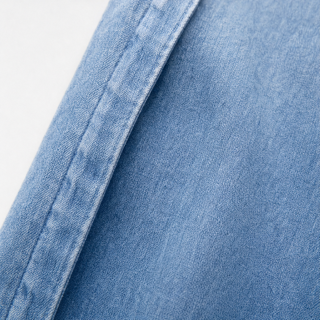 Ruffledenim Cardigan - Women's Ruffle Trim Denim Look Layer
