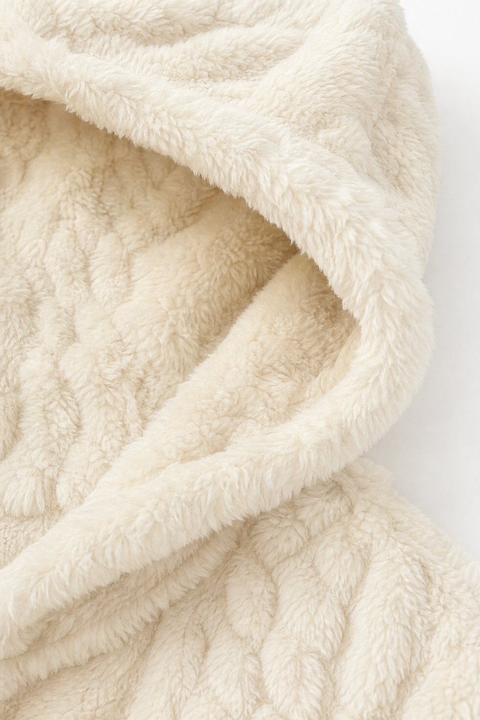 Wearbella Hooded Longline Coat - Women's Textured Knit Coat