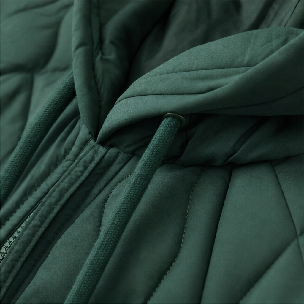 Wearbella Spliced Quilted Puffer - Women's Hooded Jacket