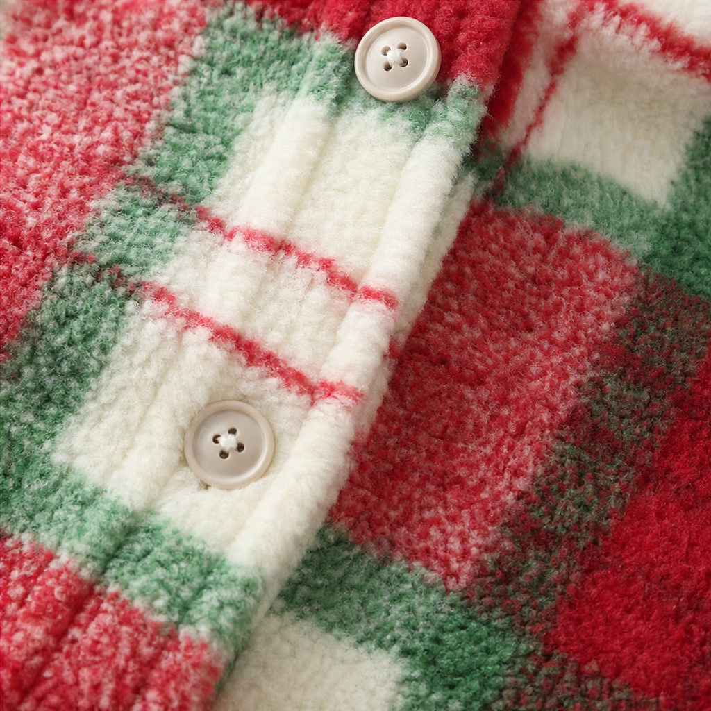 Coziveigh Plaid Fleece Shacket - Women's Oversized Shirt