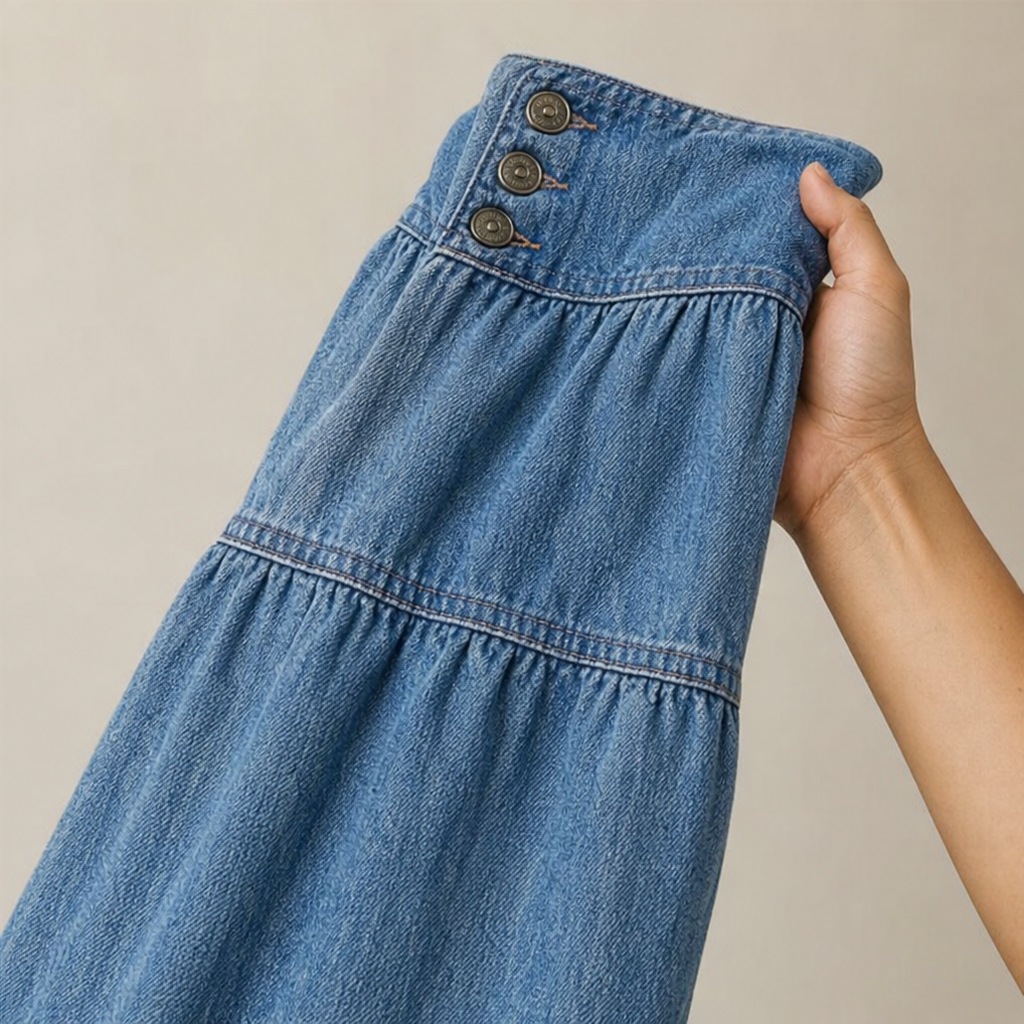 Tierlyn Tiered Maxi Skirt - High Waist Women's A-Line Skirt