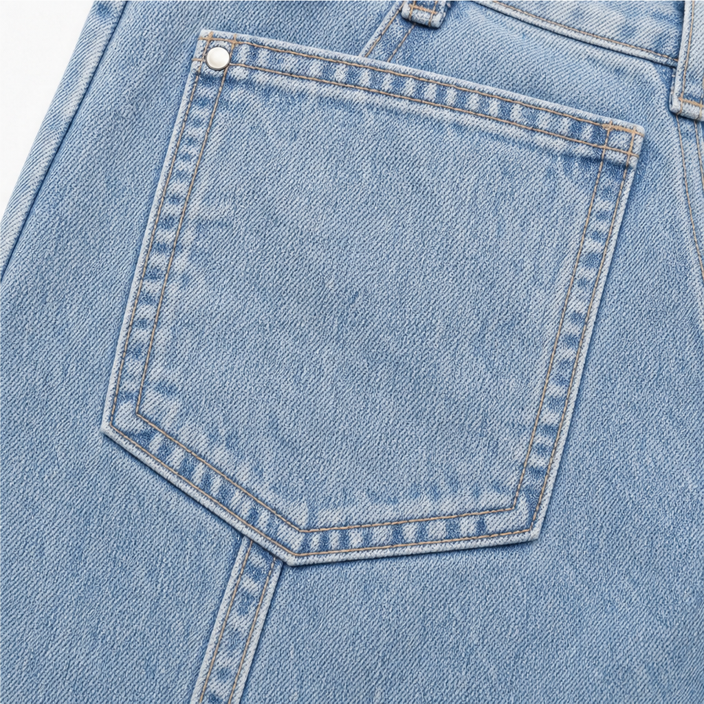 Lunavia Asymmetric Jeans - Women's High Waist Straight Leg