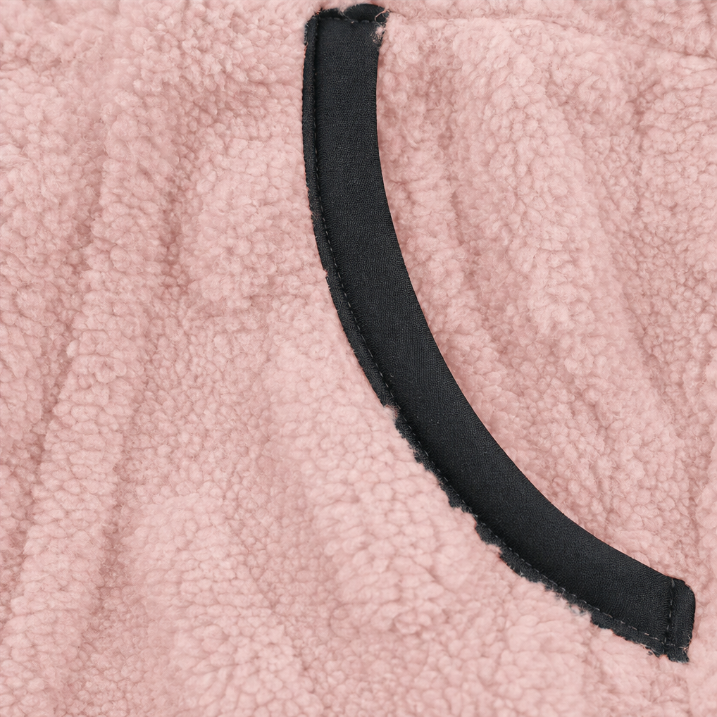 Lunelle - Plush Half-Zip Fleece Pullover with Pocket