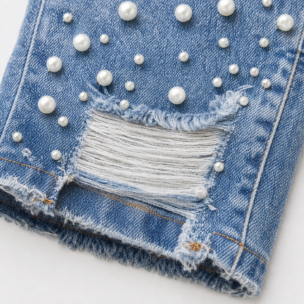Pearlina Skinny Jeans - Pearl Distressed Women's Jeans