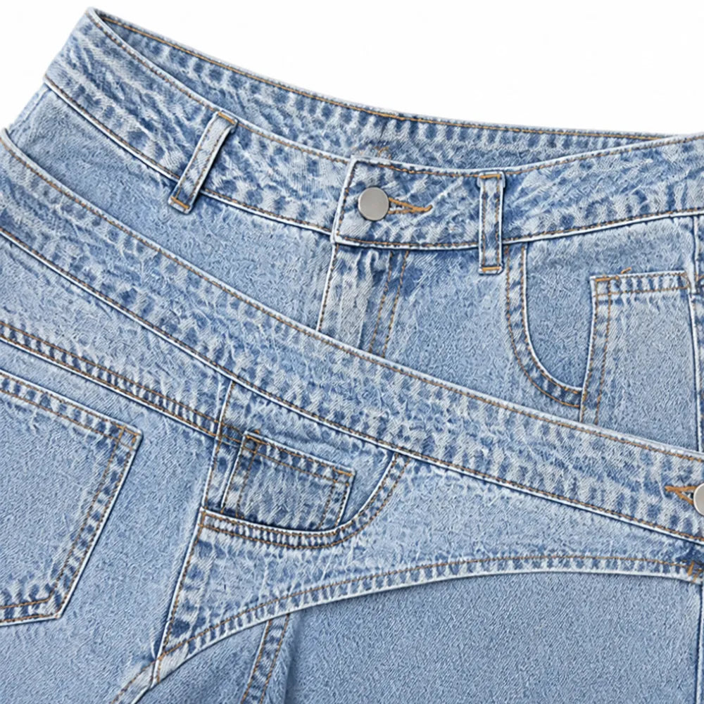 Vellara Wrap Waist Jeans - Wide Leg Women's Jeans