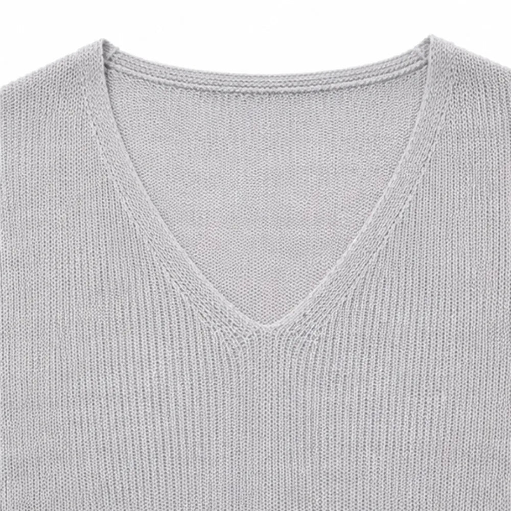 Elowyn - Soft V-Neck Knit Tunic Top for Women