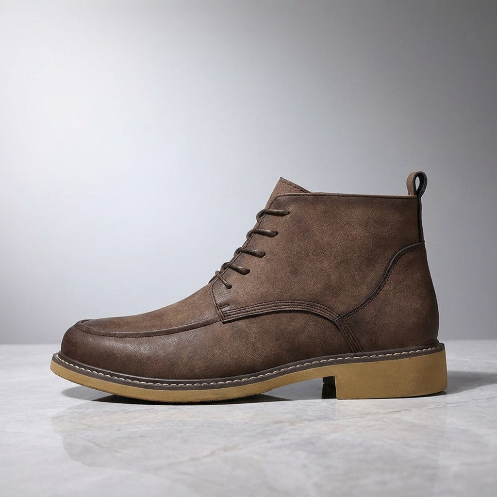 Dean Leather Boots - Men's Moc Toe Lace Up Boots