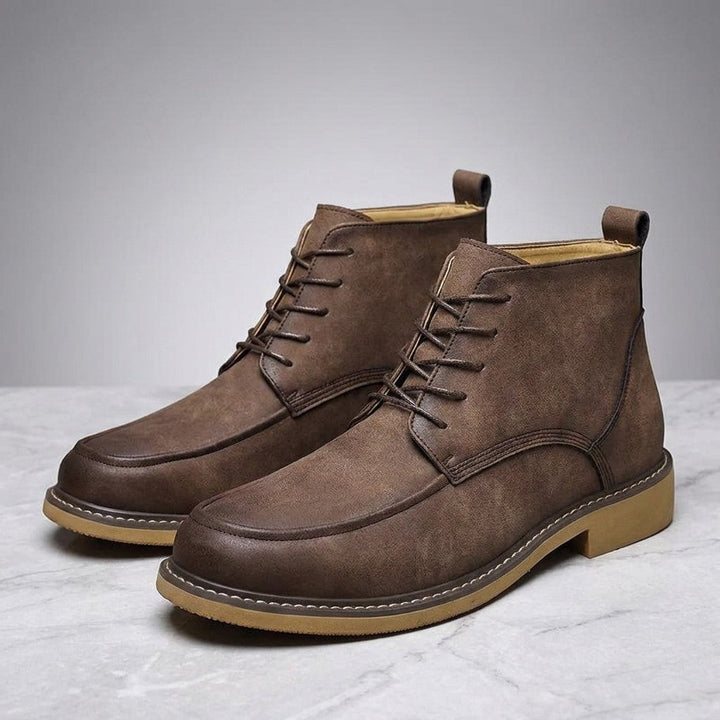 Dean Leather Boots - Men's Moc Toe Lace Up Boots