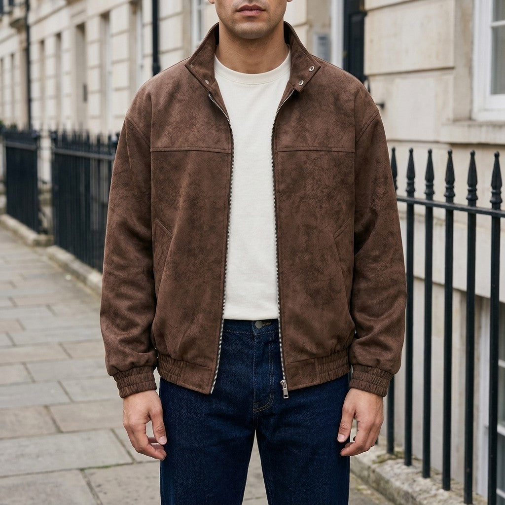 Arizona Suede Jacket - Men's Retro Suede Jacket