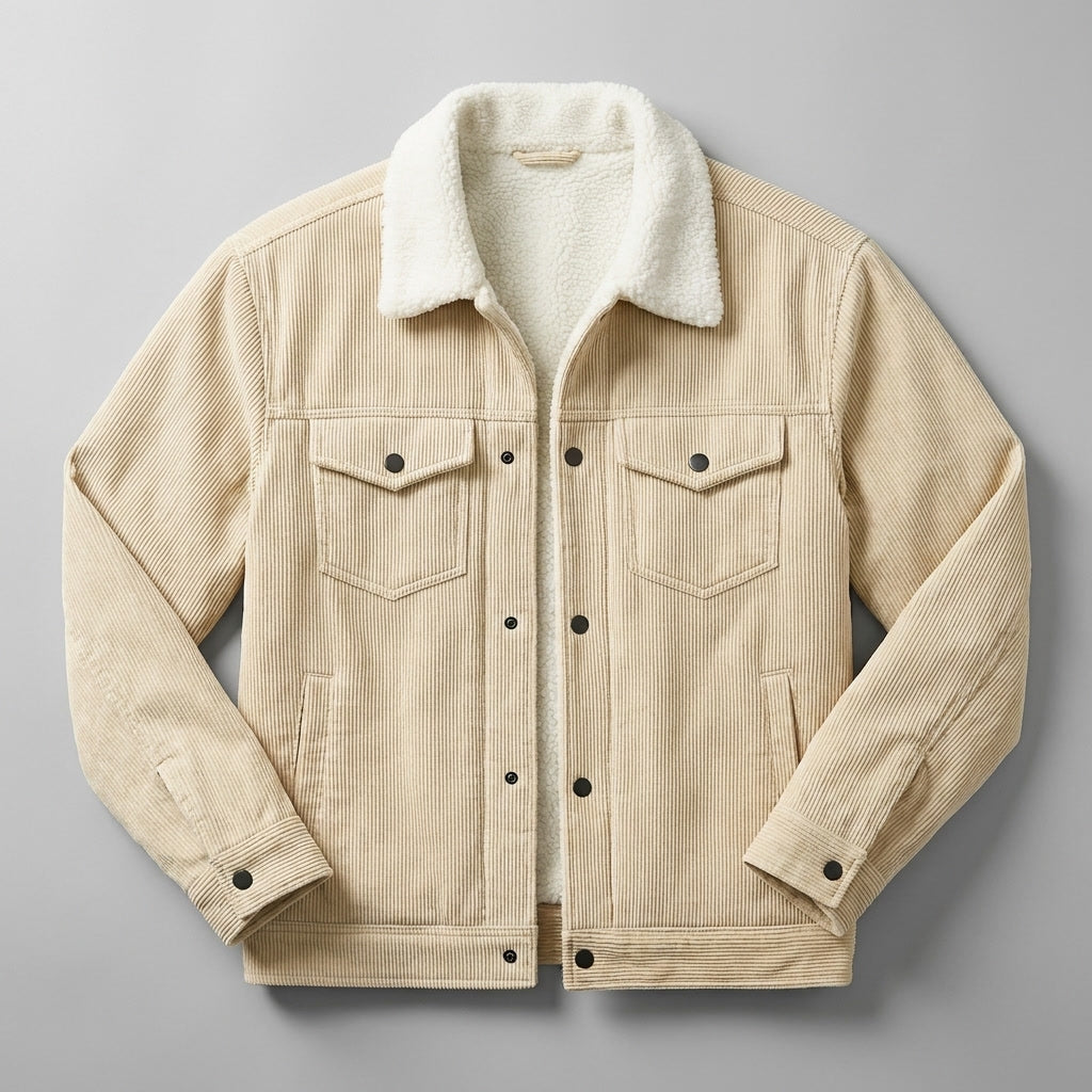 Hudson Corduroy Jacket - Fleece Lined Men's Jacket