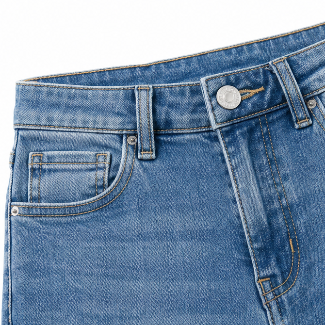 Cuffova Capri Jeans - Women's High Waist Stretch Jeans