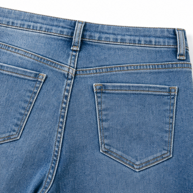 Cuffova Capri Jeans - Women's High Waist Stretch Jeans