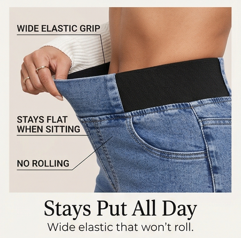 Curvela Flare Jeans - High Waist Stretch Women's Jeans