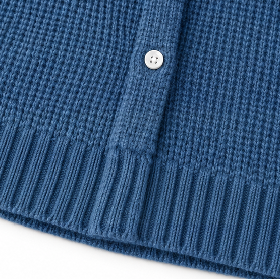 Lapelle Waffle Knit Cardigan - Women's Lapel Collar Knit