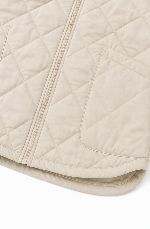 Knitpuff Knit Panel Puffer Jacket - Women's Quilted Jacket