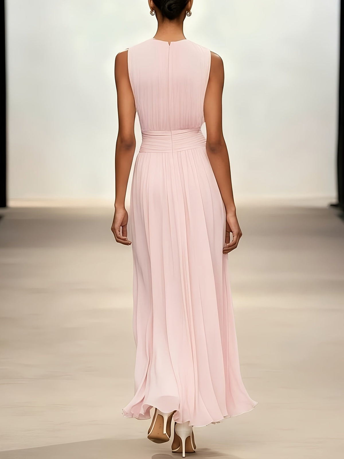 Arabella Pleated Maxi Dress - Women's Wedding Guest Dress