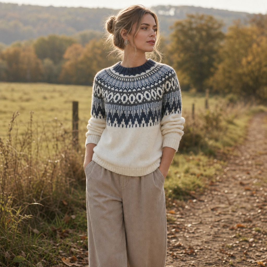 Wearlyn Colour Block Sweater - Women's Yoke Jumper