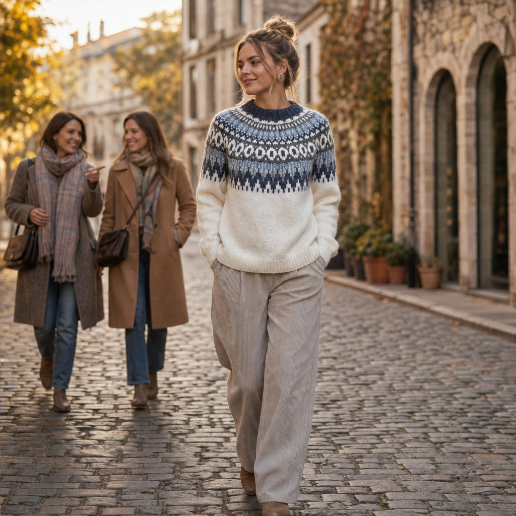 Wearlyn Colour Block Sweater - Women's Yoke Jumper