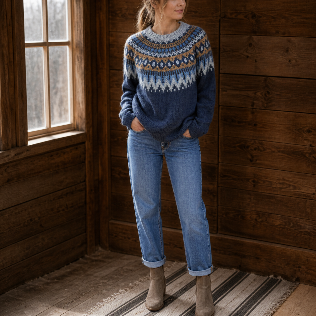 Wearlyn Colour Block Sweater - Women's Yoke Jumper