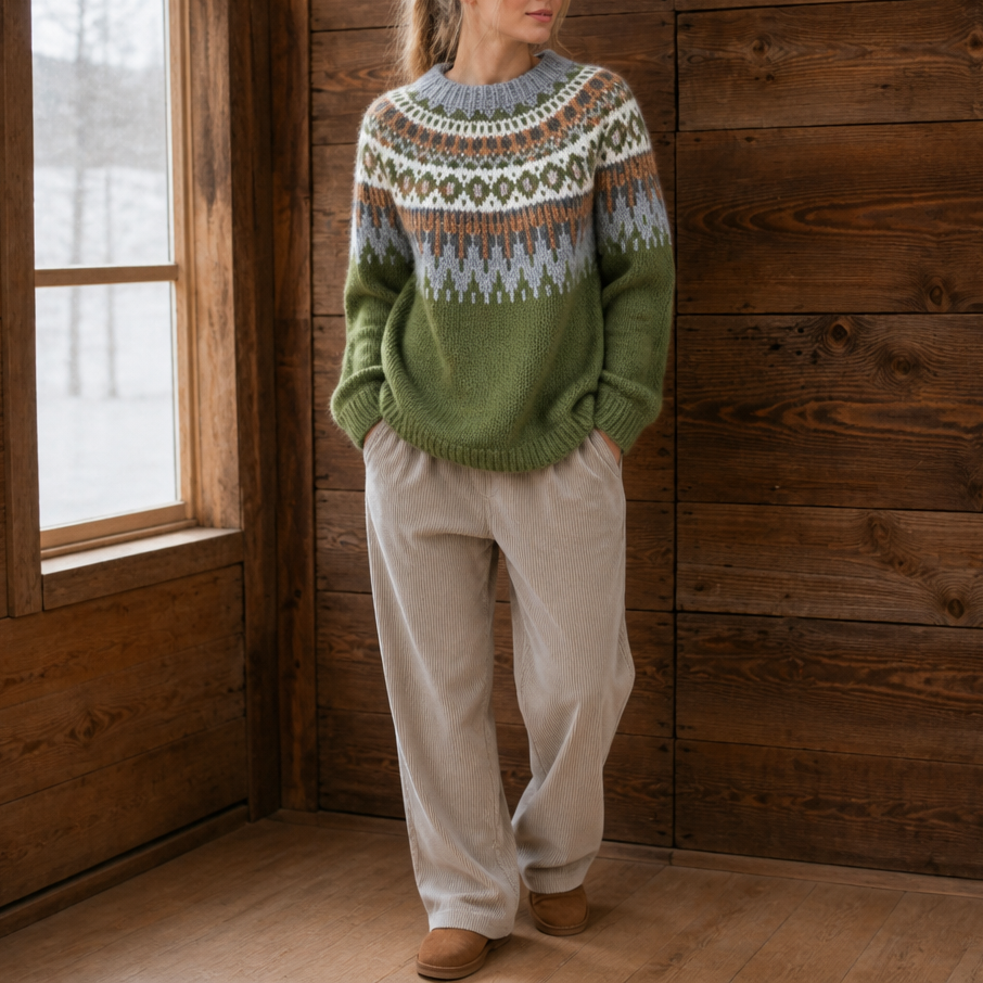 Wearlyn Colour Block Sweater - Women's Yoke Jumper