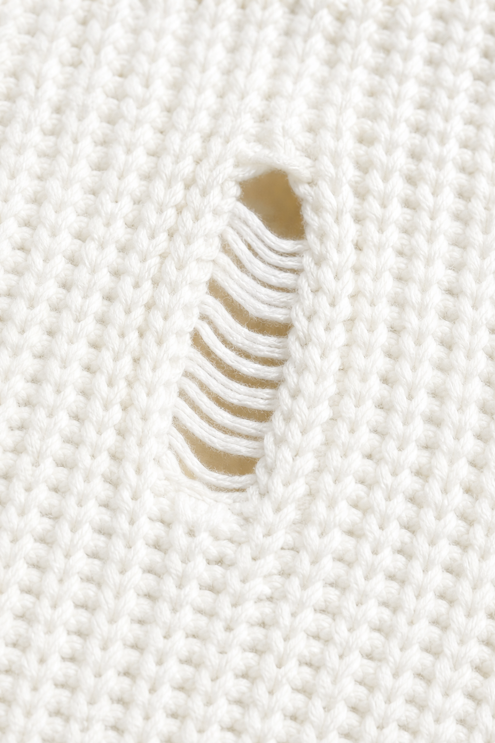 Wrenfield Ripped Knit Sweater - Women's Jumper Dress