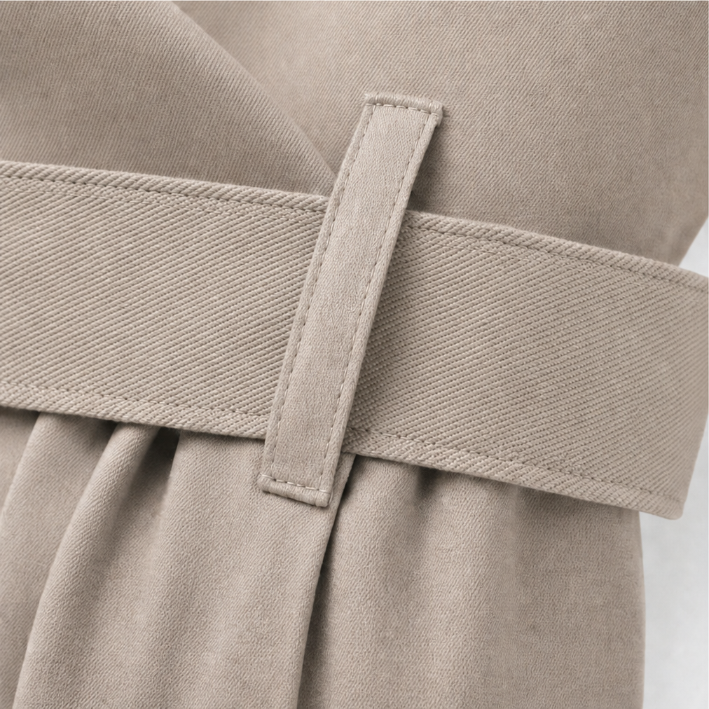 Wearbella Belted Trench Coat - Women's Double-Breasted Coat
