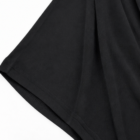 Wrapelle - Ruched Cowl-Neck Batwing Sleeve Women's Top