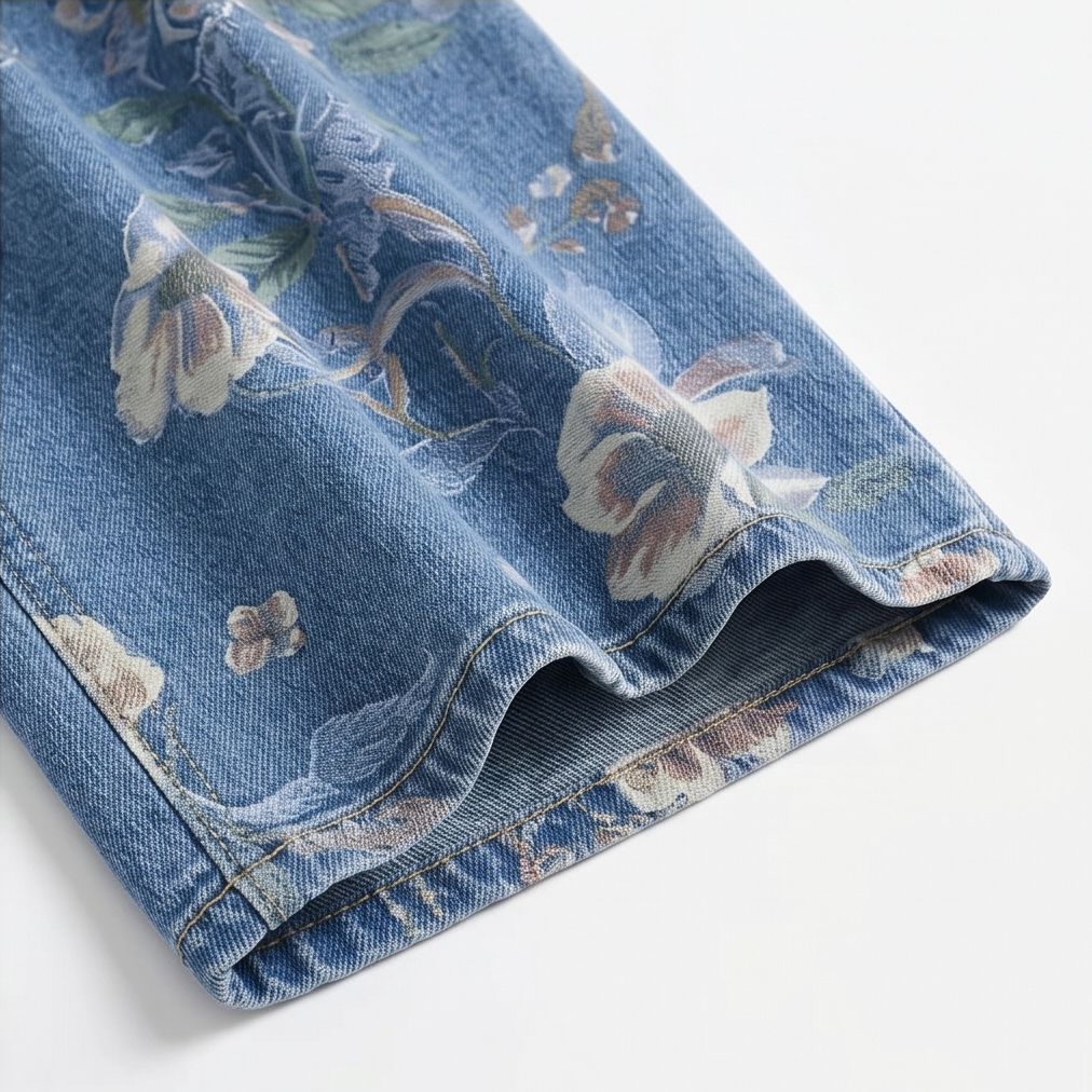 Blomara Floral Jeans - Wide Leg Women's Printed Jeans