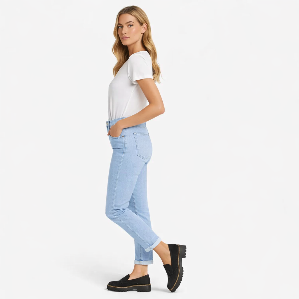 Comfort Loafers - Women's Low Block Heel Loafers