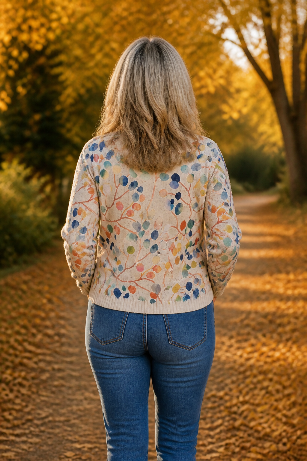 Threezip Botanical Cardigan - Women's Zip Up Print Bomber